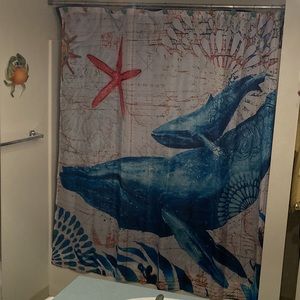 Whales Shower Curtain